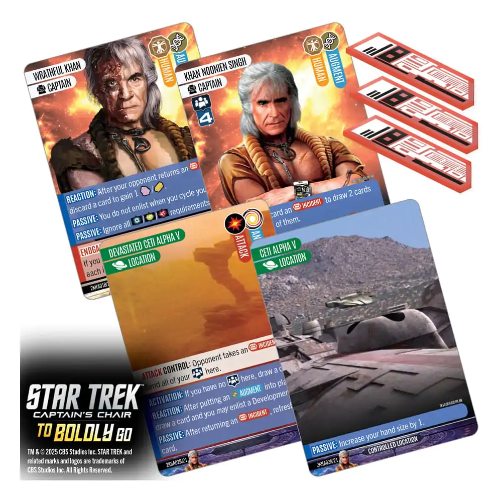 Star Trek: Captain&#039;s Chair Card Game To Boldly Go *English Version* product photo