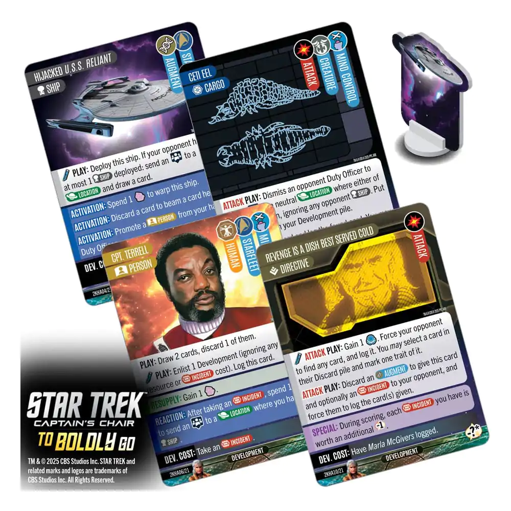 Star Trek: Captain&#039;s Chair Card Game To Boldly Go *English Version* product photo