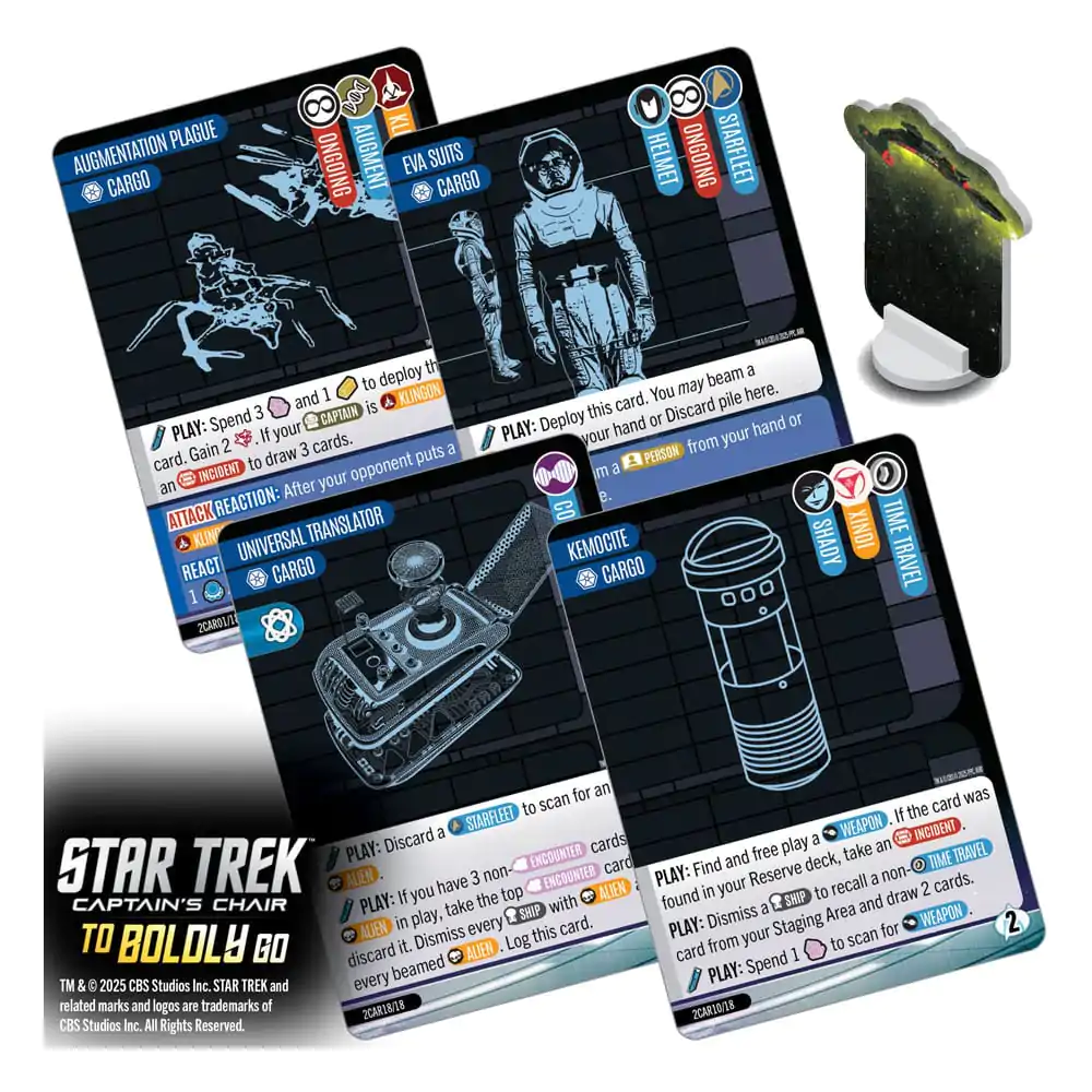 Star Trek: Captain&#039;s Chair Card Game To Boldly Go *English Version* product photo