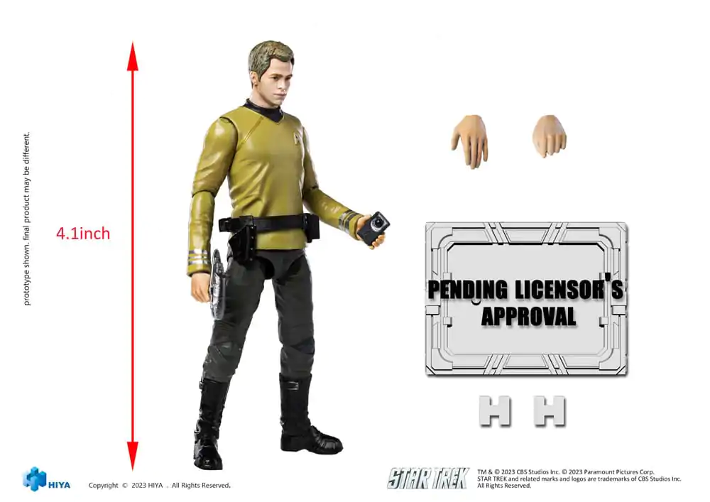 Star Trek Exquisite Mini Action Figure 1/18 Star Trek 2009 Kirk 10 cm termékfotó