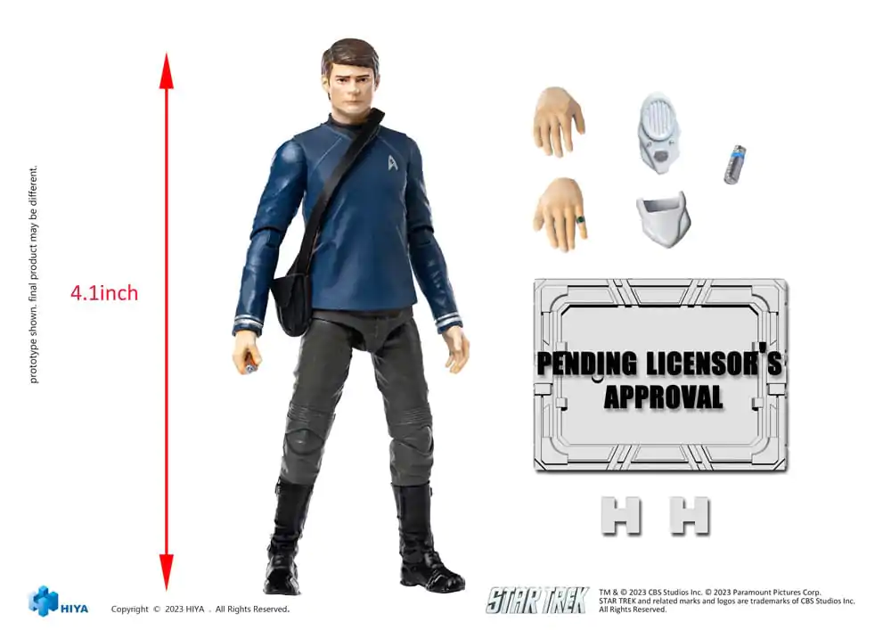 Star Trek Exquisite Mini Action Figure 1/18 Star Trek 2009 McCoy10 cm termékfotó