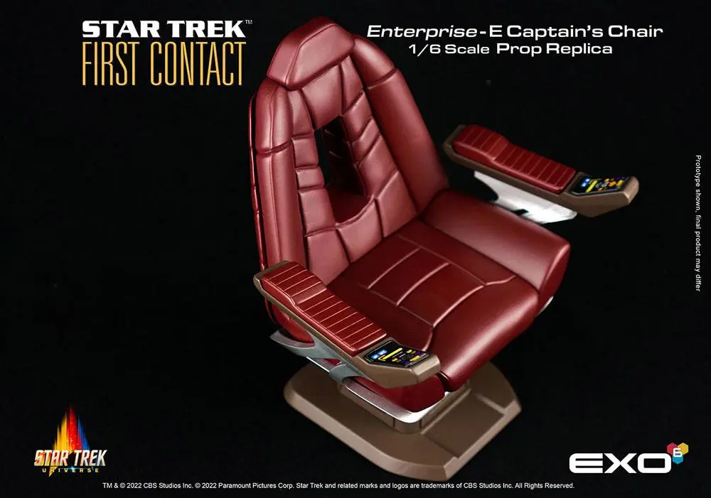 Star Trek: First Contact Replica 1/6 Enterprise-E Captain's Chair 15 cm product photo