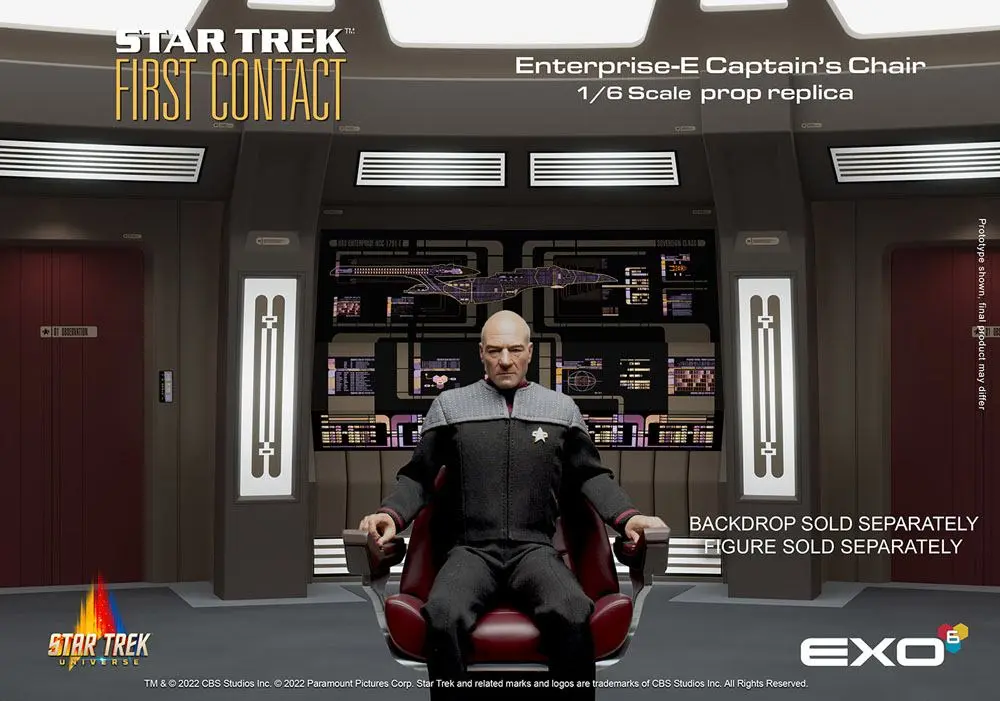 Star Trek: First Contact Replica 1/6 Enterprise-E Captain's Chair 15 cm product photo