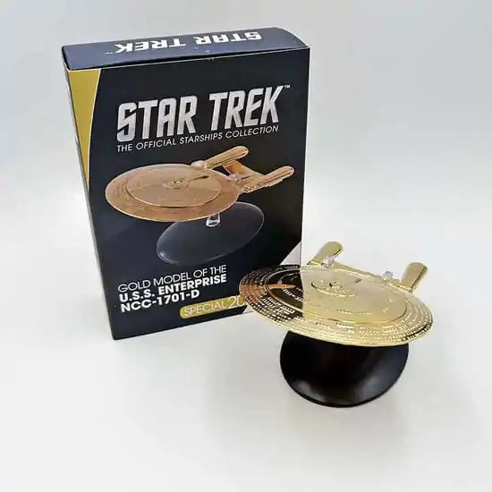 Star Trek: First Contact Diecast Mini Replicas SP 18K Gold USS Enterprise NCC-1701-D product photo