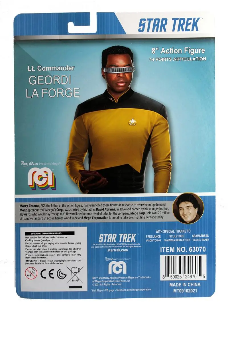 Star Trek Action Figure Geordi La Forge 20 cm product photo