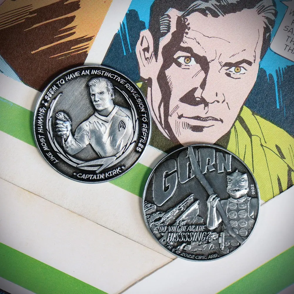 Star Trek Collectable Coin Captain Kirk and Gorn Limited Edition product photo