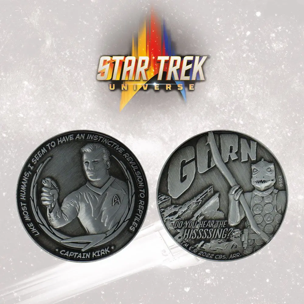 Star Trek Collectable Coin Captain Kirk and Gorn Limited Edition product photo