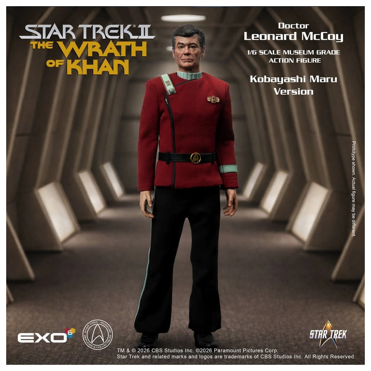 Star Trek II: The Wrath of Khan Action Figure 1/6 Dr. Leonard McCoy Kobayashi Maru Version 30 cm product photo