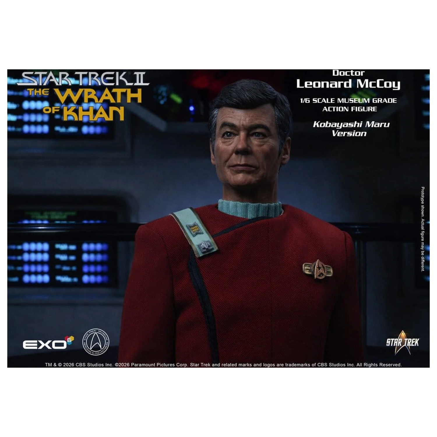 Star Trek II: The Wrath of Khan Action Figure 1/6 Dr. Leonard McCoy Kobayashi Maru Version 30 cm product photo