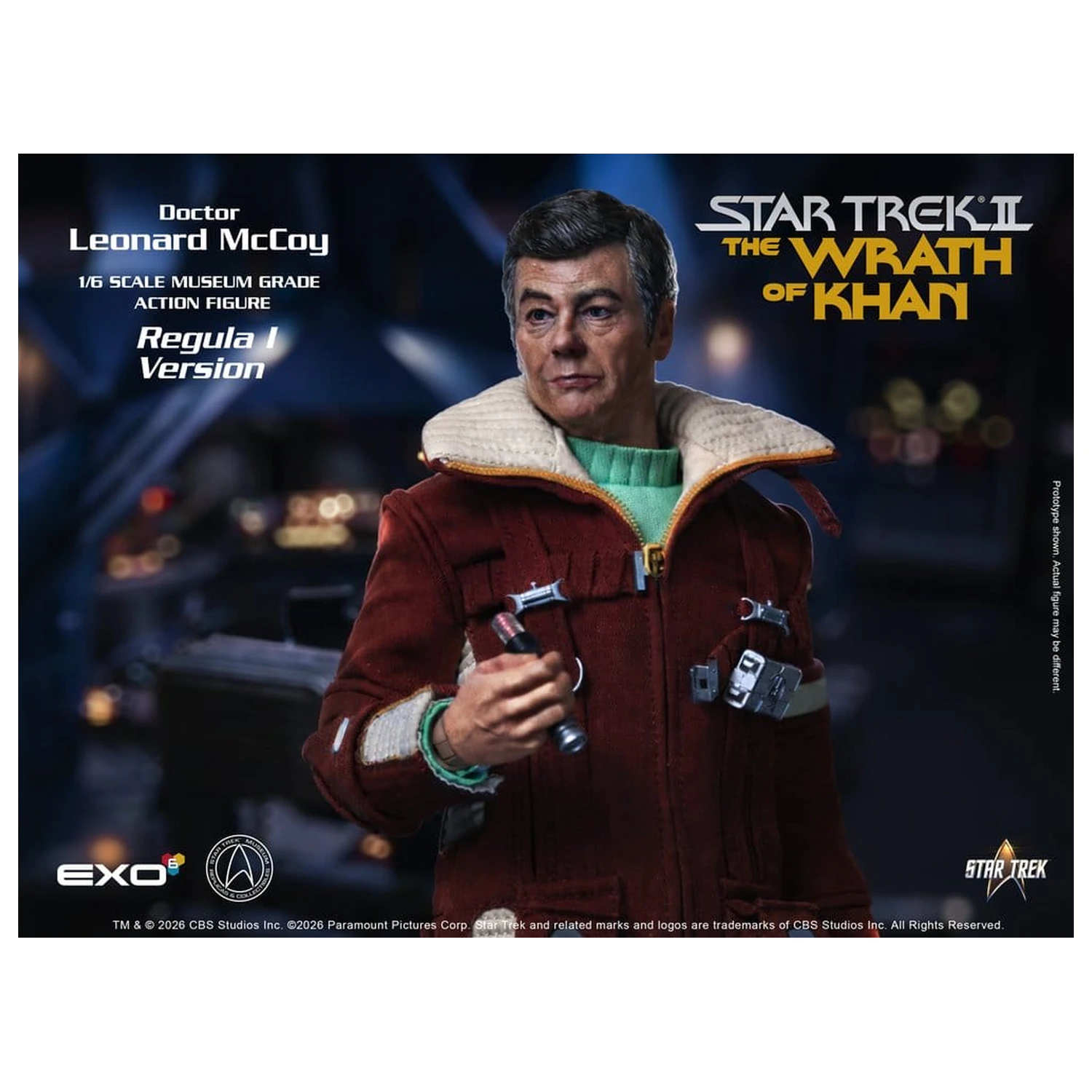 Star Trek II: The Wrath of Khan Action Figure 1/6 Dr. Leonard McCoy Regula I Version 30 cm product photo