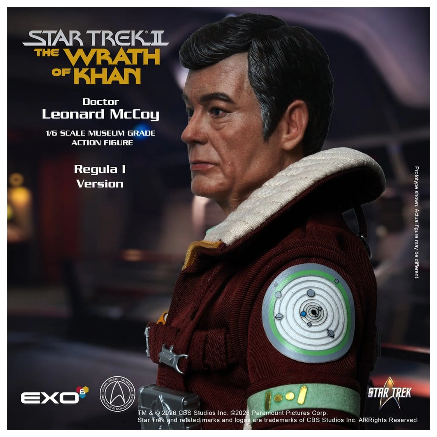 Star Trek II: The Wrath of Khan Action Figure 1/6 Dr. Leonard McCoy Regula I Version 30 cm product photo