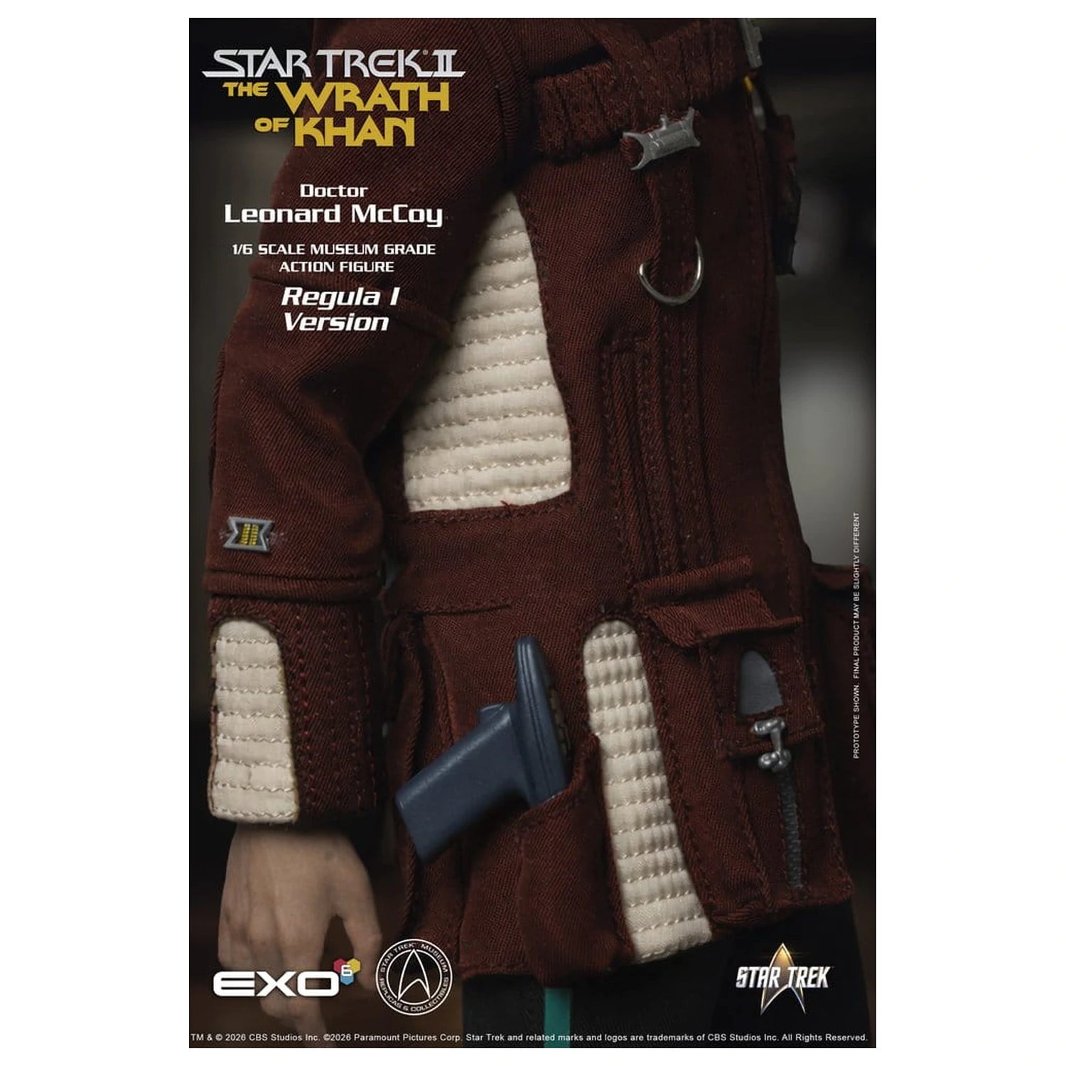 Star Trek II: The Wrath of Khan Action Figure 1/6 Dr. Leonard McCoy Regula I Version 30 cm product photo