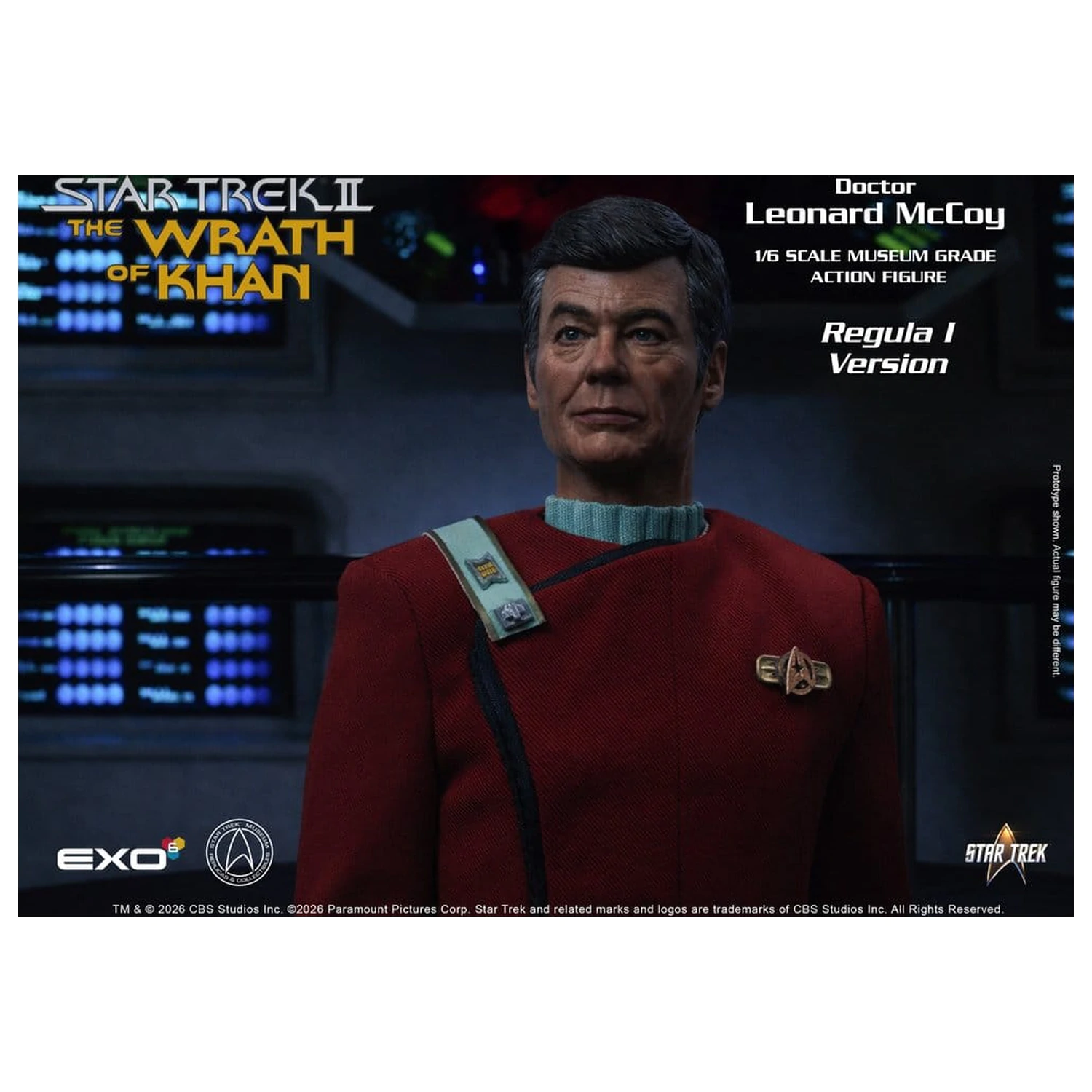 Star Trek II: The Wrath of Khan Action Figure 1/6 Dr. Leonard McCoy Regula I Version 30 cm product photo