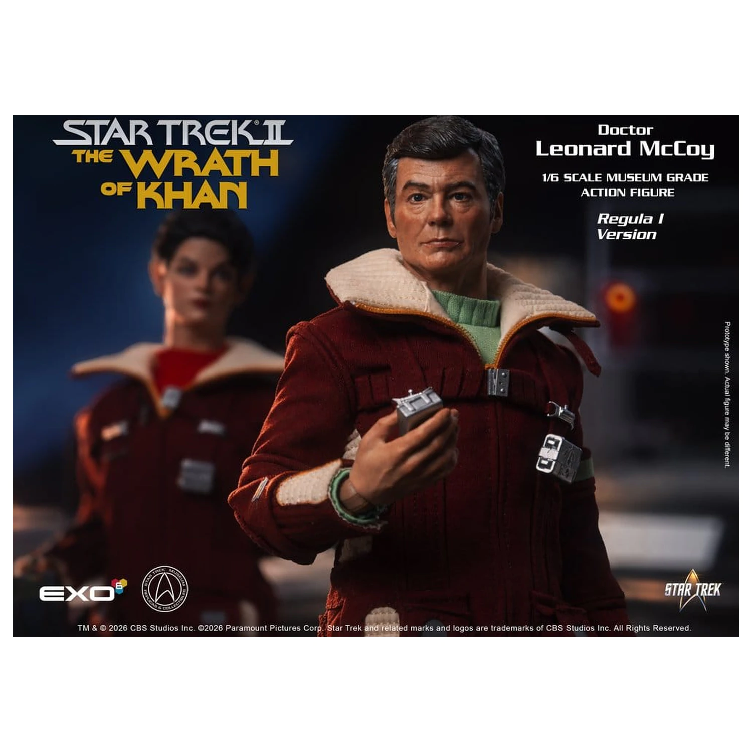 Star Trek II: The Wrath of Khan Action Figure 1/6 Dr. Leonard McCoy Regula I Version 30 cm product photo