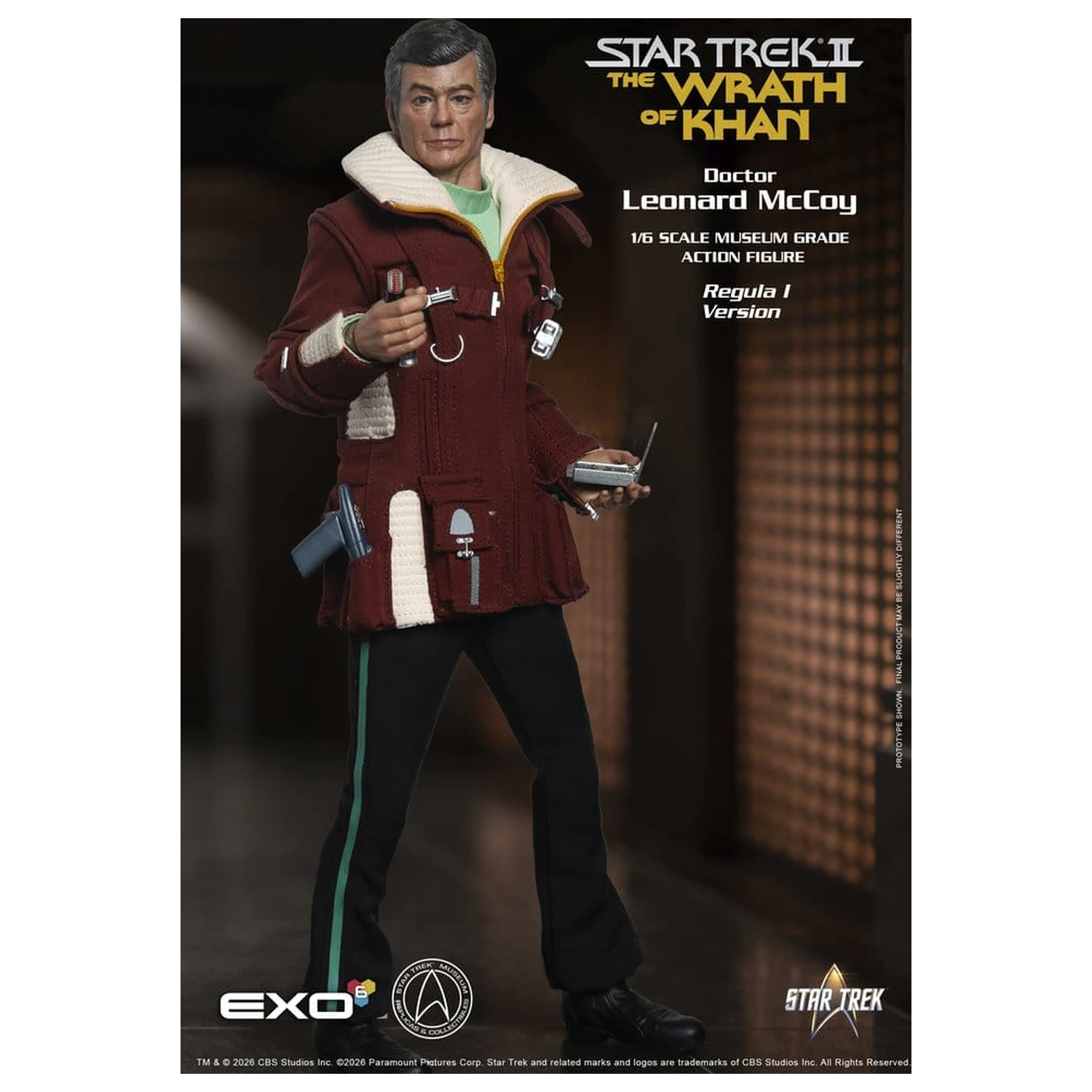 Star Trek II: The Wrath of Khan Action Figure 1/6 Dr. Leonard McCoy Regula I Version 30 cm product photo