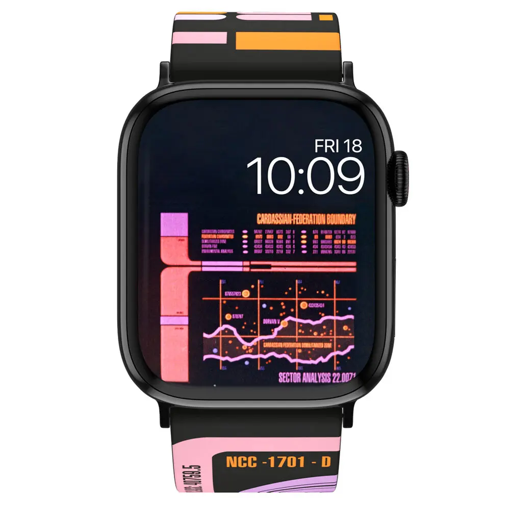 Star Trek LCARS Smartwatch strap + face designs product photo