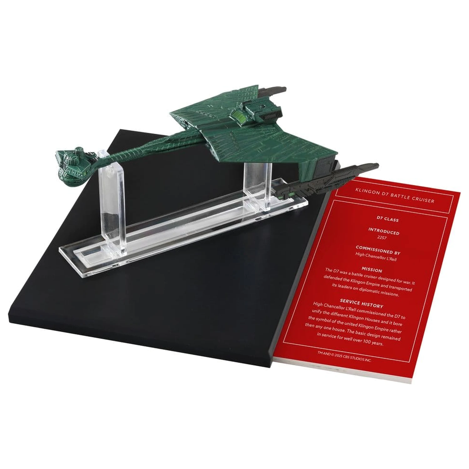 Star Trek Library Die-Cast Klingon D7 Battle Cruiser 10 cm  product photo