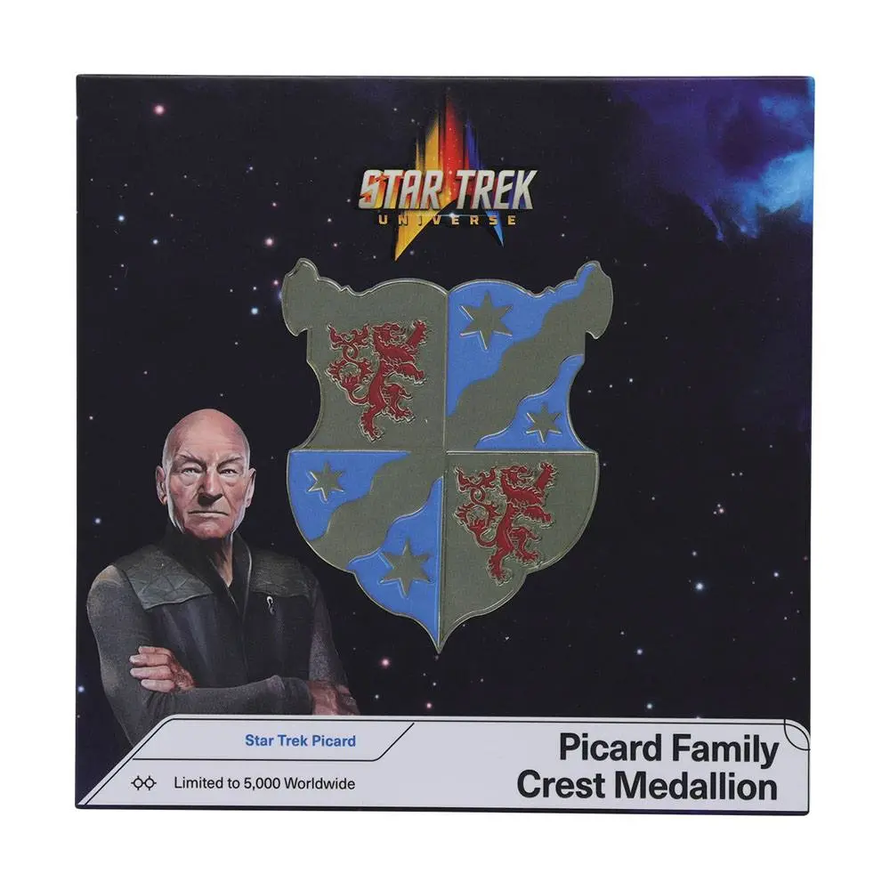 Star Trek Medallion Picard Family Crest Limited Edition product photo