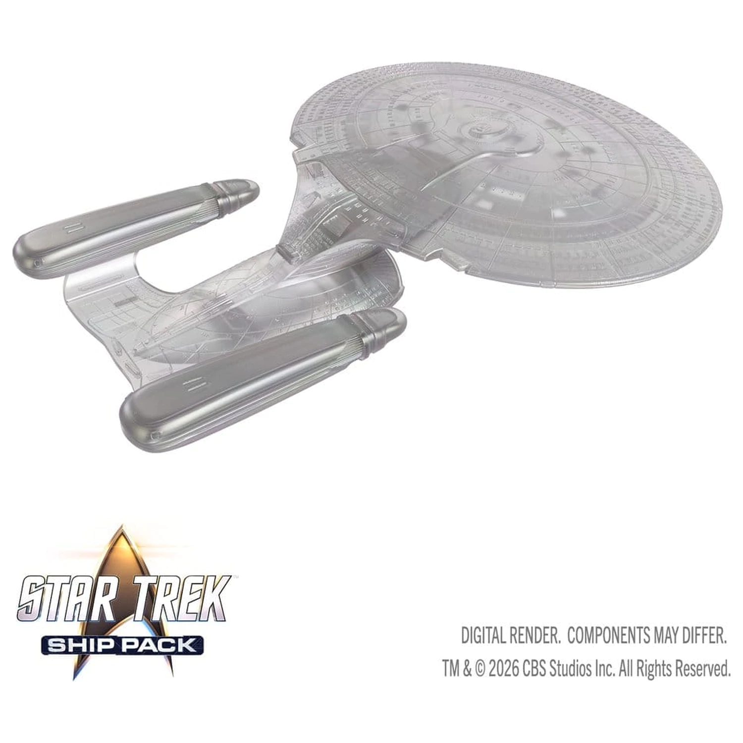 Star Trek Ship Pack Boxed prepainted Miniatures U.S.S. Enterprise - 60th Anniversary Edition 22 cm product photo