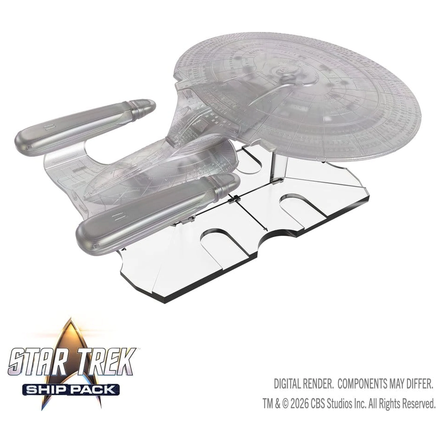 Star Trek Ship Pack Boxed prepainted Miniatures U.S.S. Enterprise - 60th Anniversary Edition 22 cm product photo