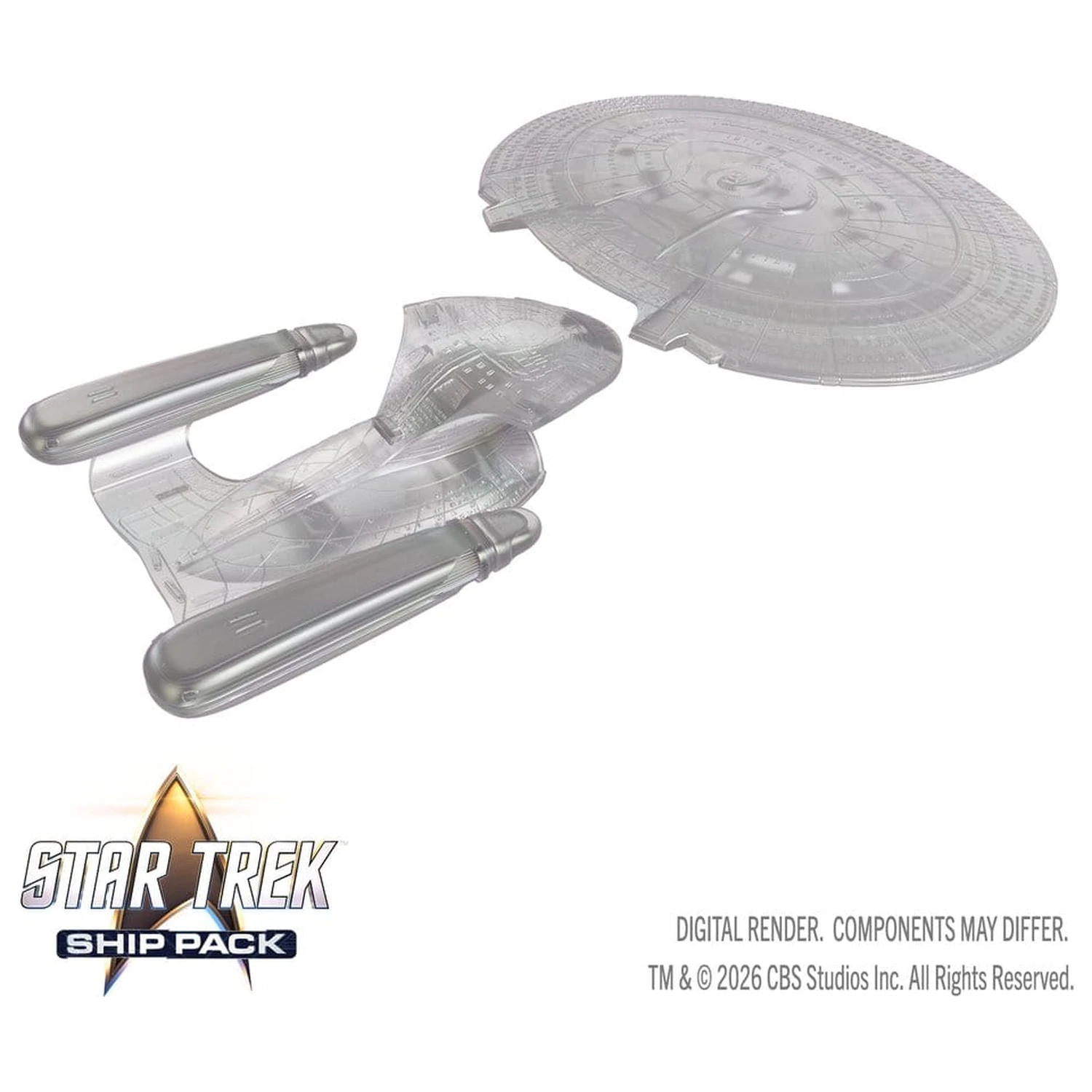 Star Trek Ship Pack Boxed prepainted Miniatures U.S.S. Enterprise - 60th Anniversary Edition 22 cm product photo