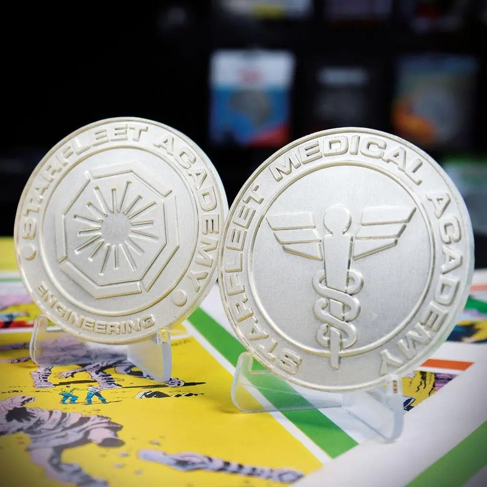 Star Trek Set of 4 Starfleet Division Medallions Limited Edition (silver plated) product photo