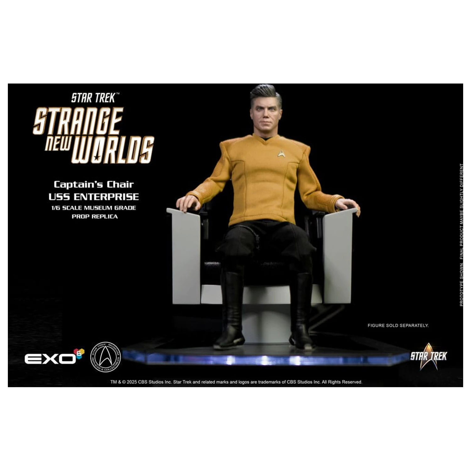 Star Trek: Strange New Worlds 1/6 U.S.S. Enterprise Command Chair 19 cm product photo