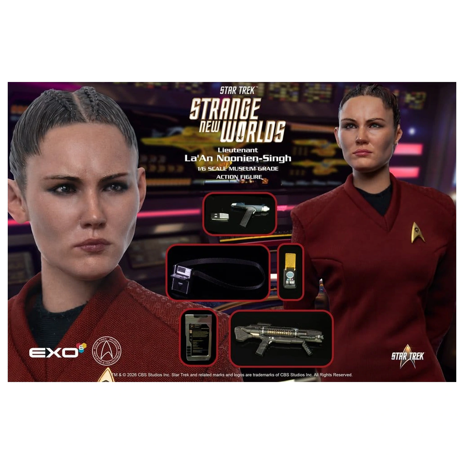 Star Trek: Strange New Worlds Action Figure 1/6 Lt. La'An Noonien-Singh 28 cm product photo