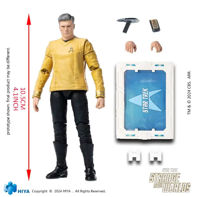 Star Trek Strange New Worlds Exquisite Mini Series  Action Figure 1/18 Pike 11 cm termékfotó