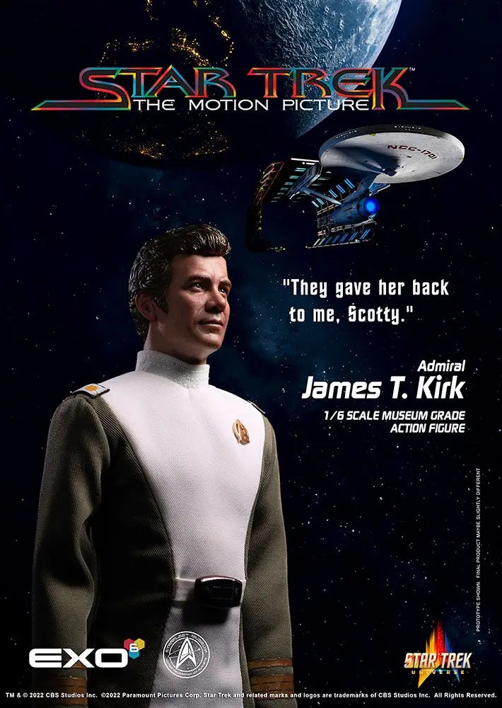 Star Trek: The Motion Picture Action Figure 1/6 Admiral James T. Kirk 30 cm product photo