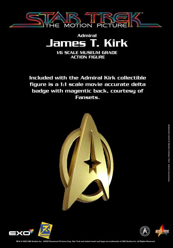 Star Trek: The Motion Picture Action Figure 1/6 Admiral James T. Kirk 30 cm product photo