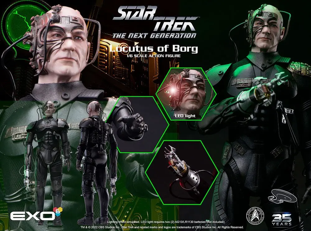 Star Trek: The Next Generation Action Figure 1/6 Locutus of Borg 30 cm product photo