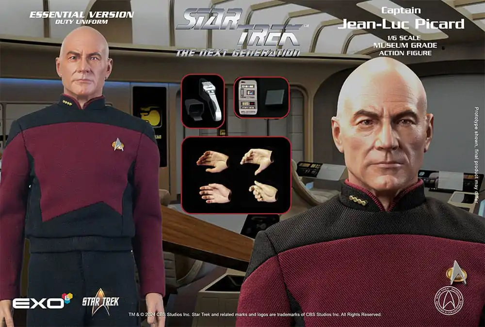 Star Trek: The Next Generation Action Figure 1/6 Captain Jean-Luc Picard (Essential Duty Uniform) 30 cm termékfotó