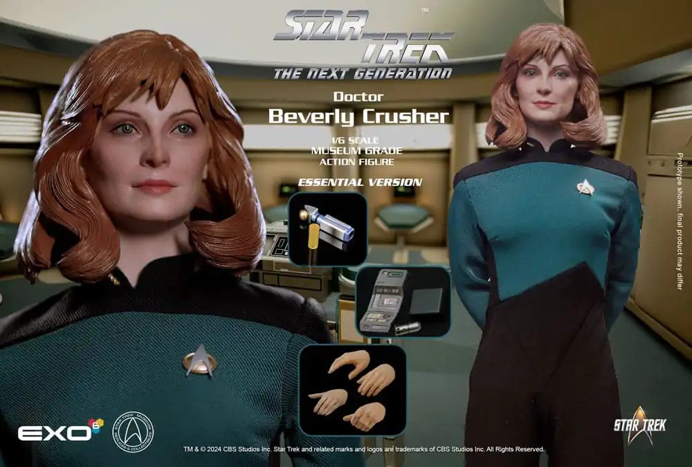 Star Trek: The Next Generation Action Figure 1/6 Dr. Beverly Crusher (Essential Edition) 27 cm product photo