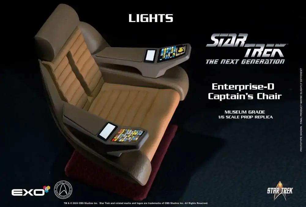 Star Trek: The Next Generation 1/6 Enterprise-D Captain's Chair 19 cm product photo