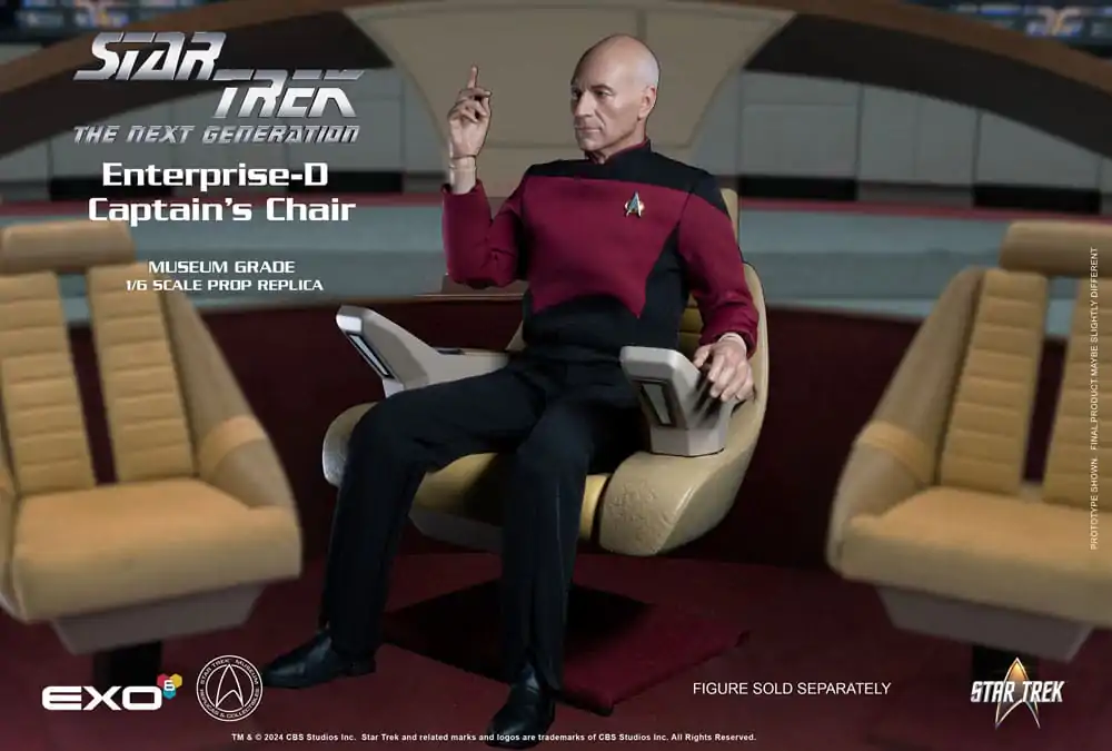 Star Trek: The Next Generation 1/6 Enterprise-D Captain's Chair 19 cm product photo