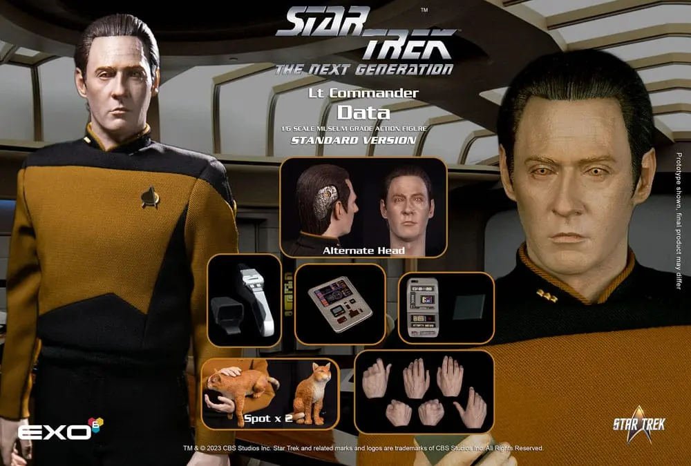 Star Trek: The Next Generation Action Figure 1/6 Lt. Commander Data (Standard Version) 30 cm product photo