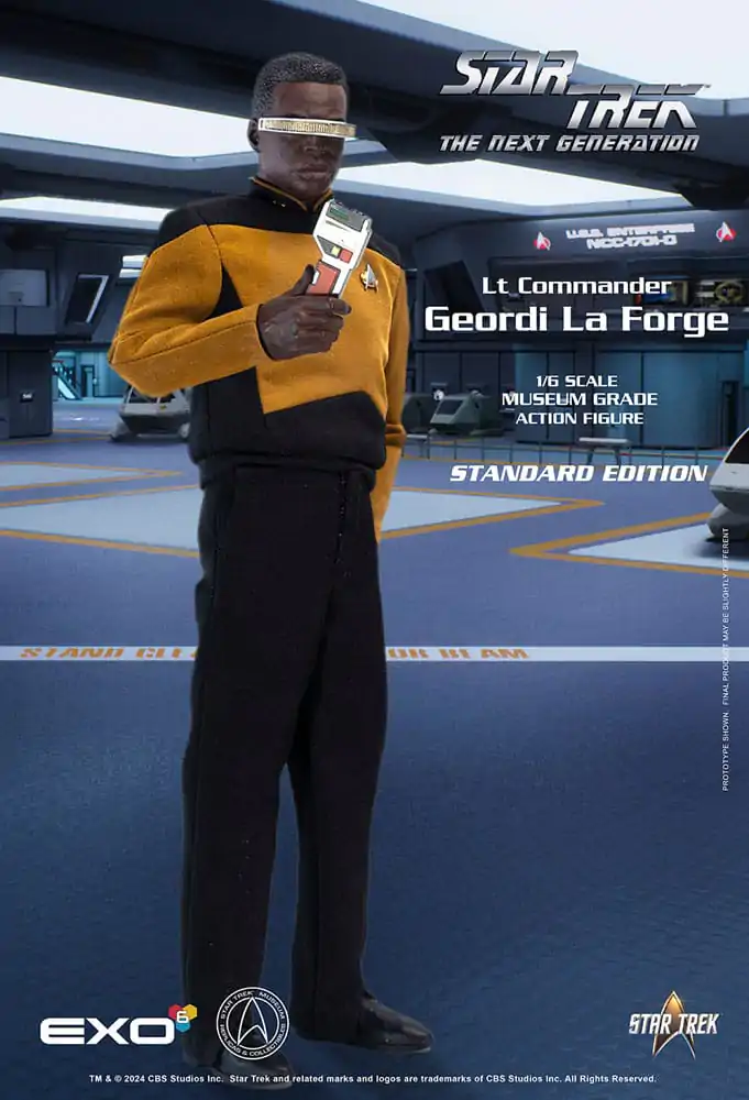 Star Trek: The Next Generation Action Figure 1/6 Lt. Commander Geordi La Forge (Standard Version) 28 cm product photo