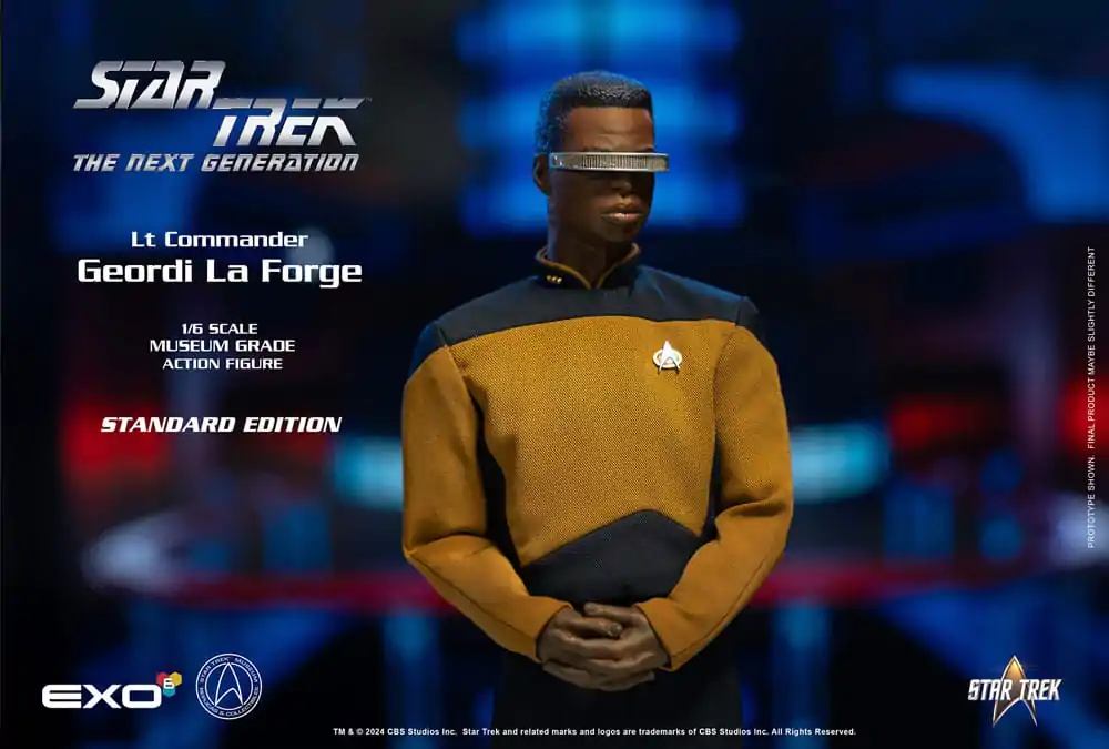 Star Trek: The Next Generation Action Figure 1/6 Lt. Commander Geordi La Forge (Standard Version) 28 cm product photo