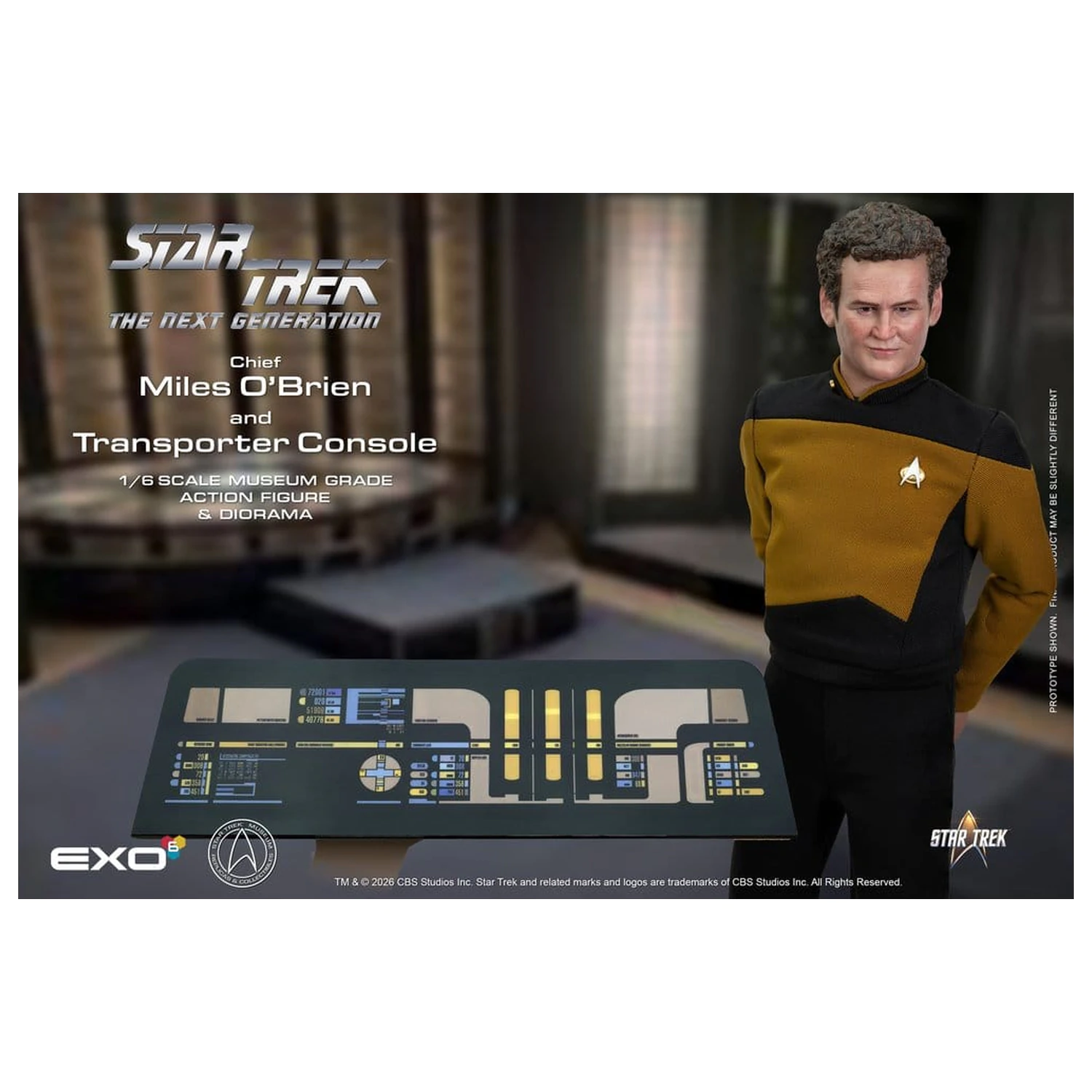 Star Trek: The Next Generation Action Figure 1/6 Chief Miles O'Brien with Transporter Console 30 cm product photo