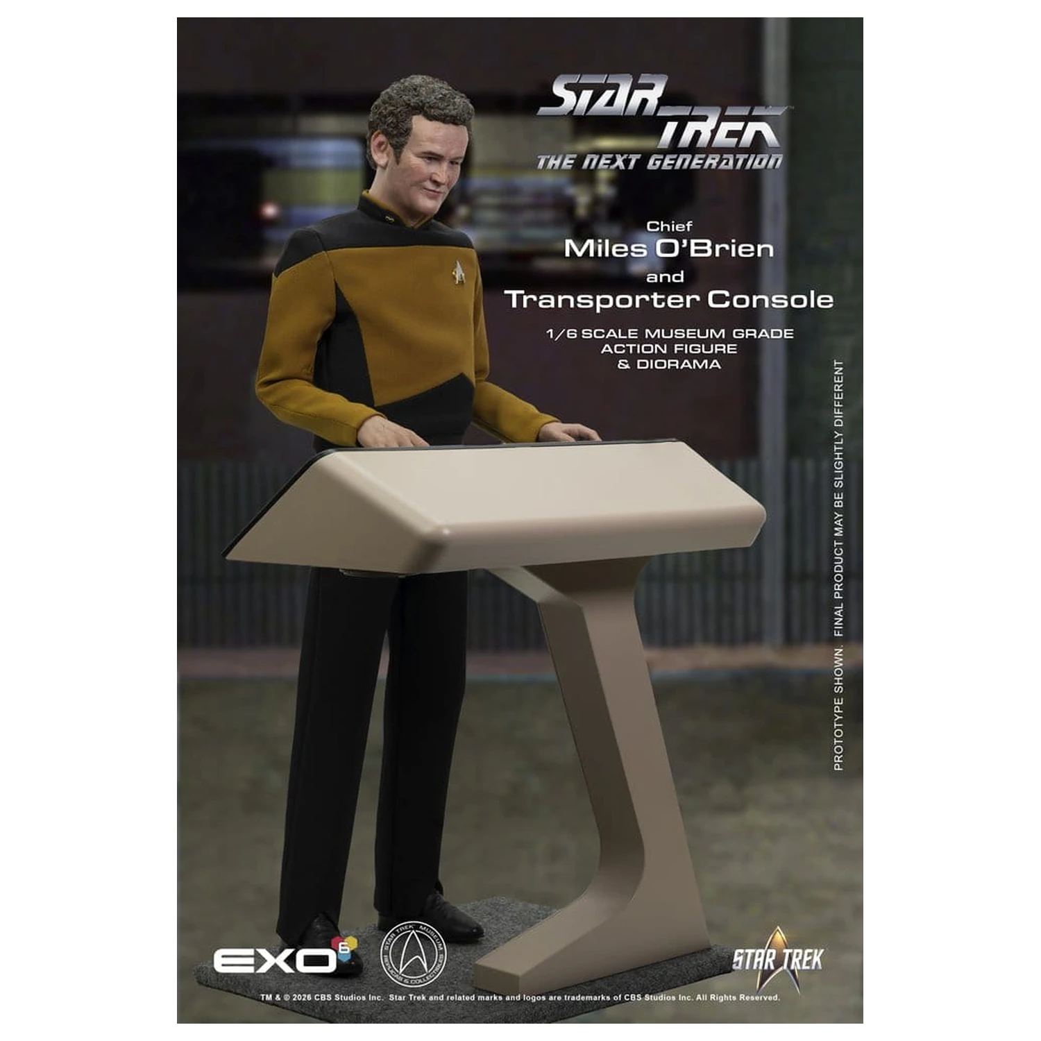 Star Trek: The Next Generation Action Figure 1/6 Chief Miles O'Brien with Transporter Console 30 cm product photo