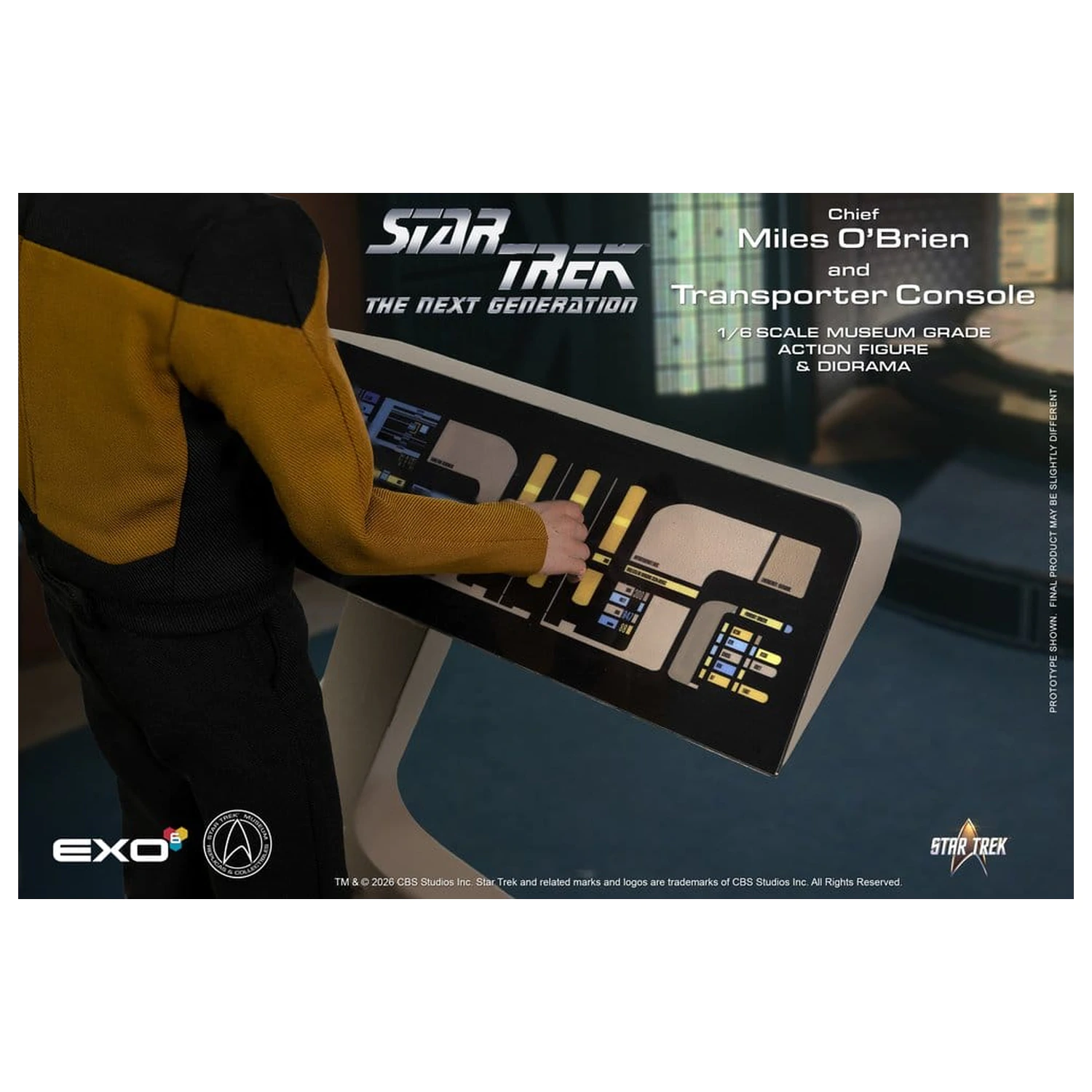 Star Trek: The Next Generation Action Figure 1/6 Chief Miles O'Brien with Transporter Console 30 cm product photo