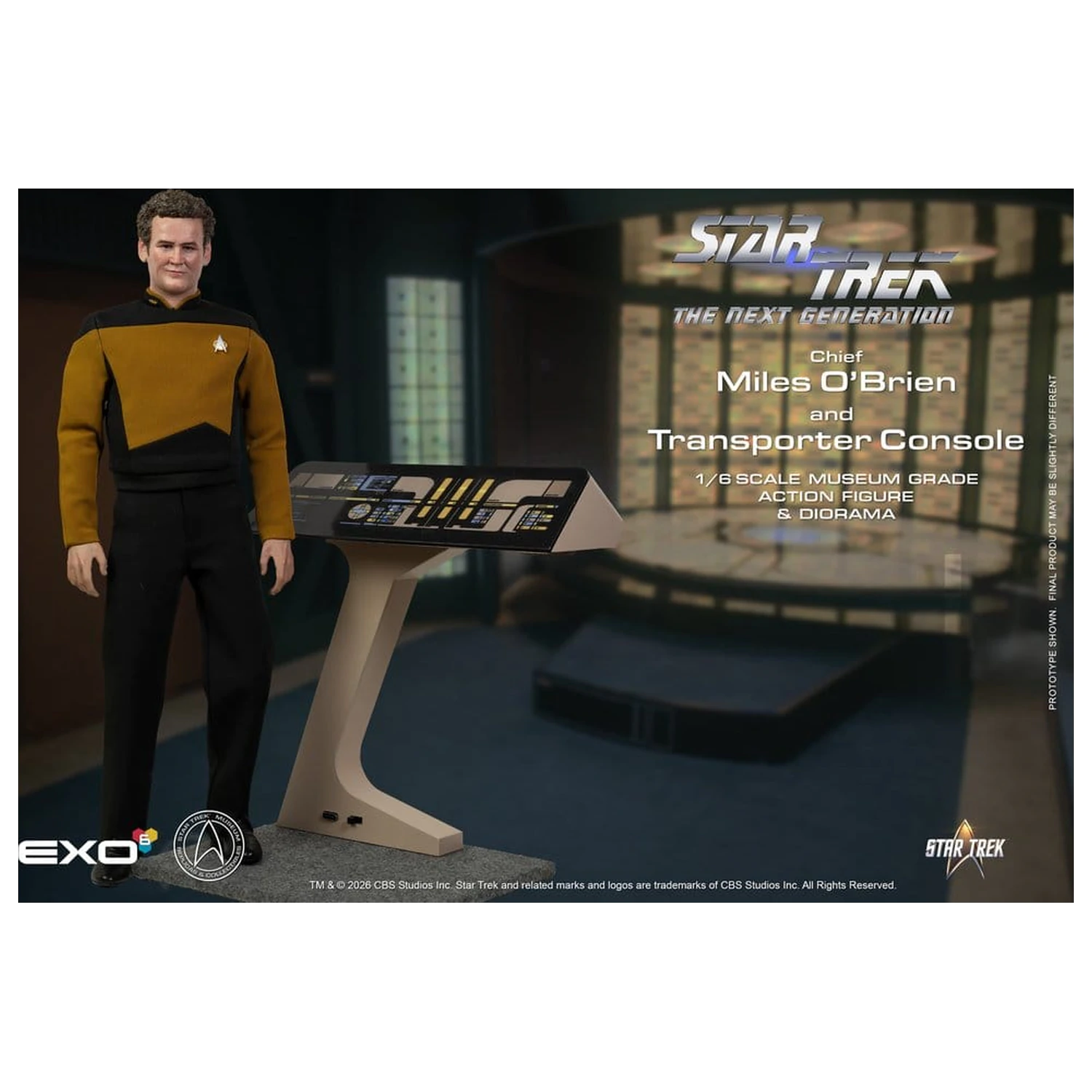 Star Trek: The Next Generation Action Figure 1/6 Chief Miles O'Brien with Transporter Console 30 cm product photo