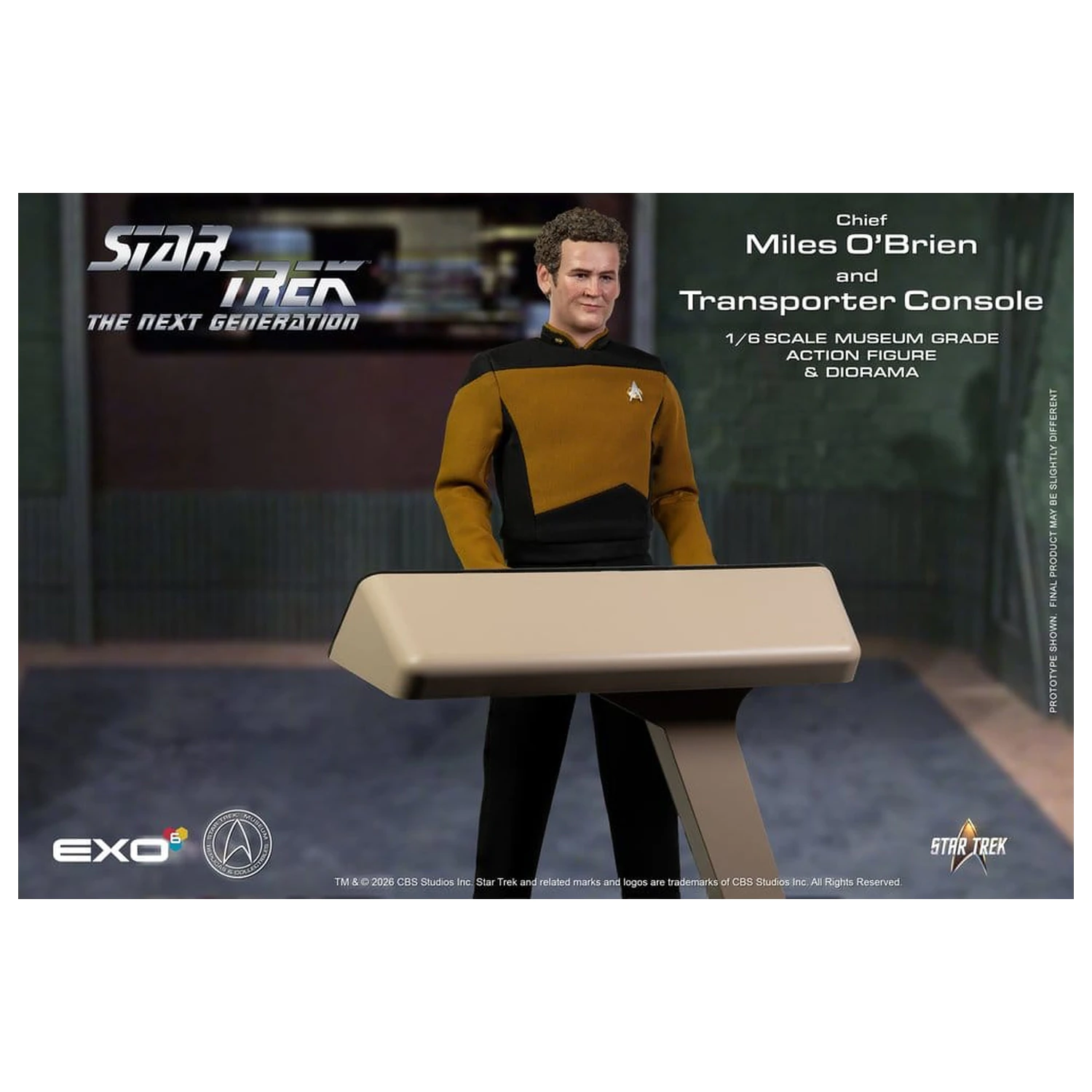 Star Trek: The Next Generation Action Figure 1/6 Chief Miles O'Brien with Transporter Console 30 cm product photo