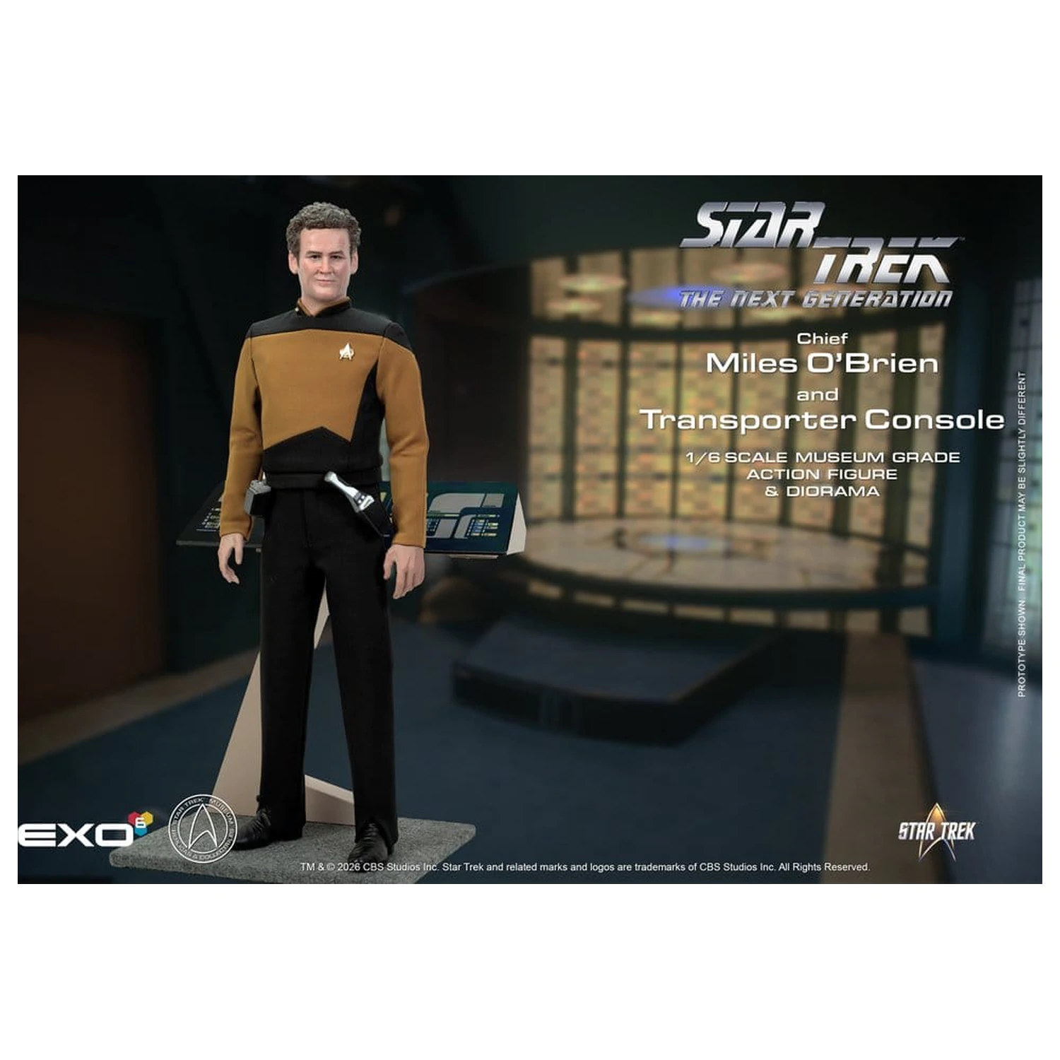 Star Trek: The Next Generation Action Figure 1/6 Chief Miles O'Brien with Transporter Console 30 cm product photo