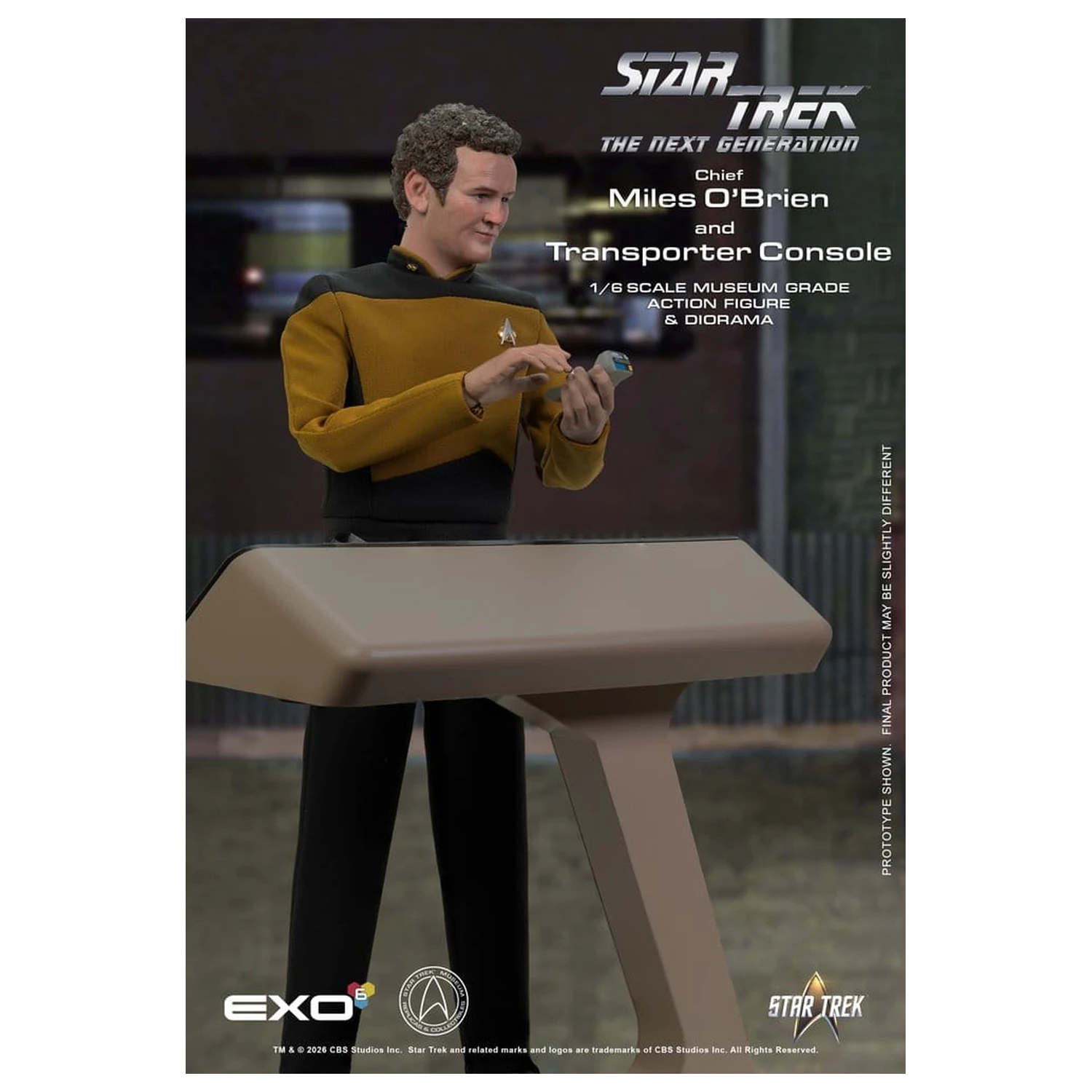 Star Trek: The Next Generation Action Figure 1/6 Chief Miles O'Brien with Transporter Console 30 cm product photo