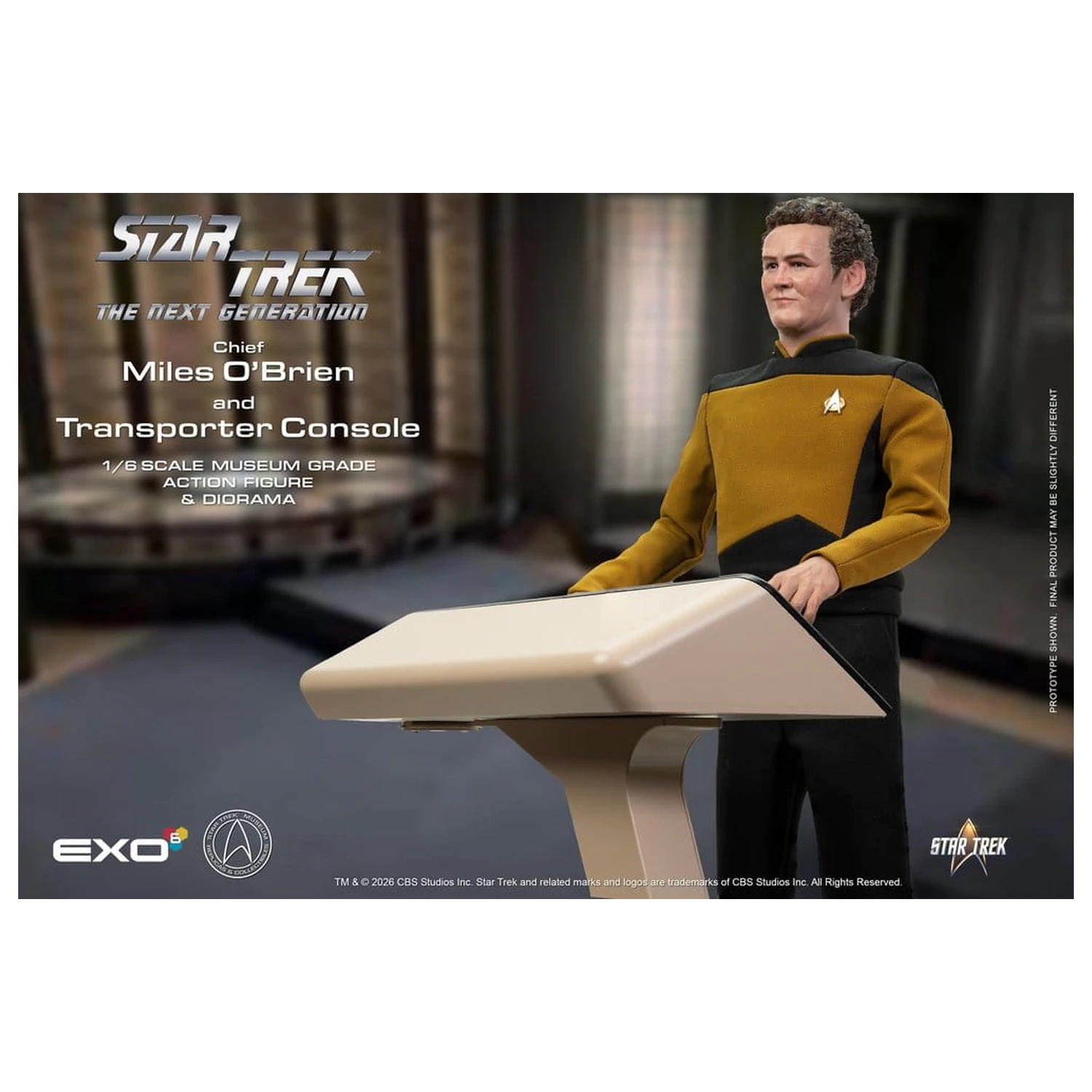 Star Trek: The Next Generation Action Figure 1/6 Chief Miles O'Brien with Transporter Console 30 cm product photo