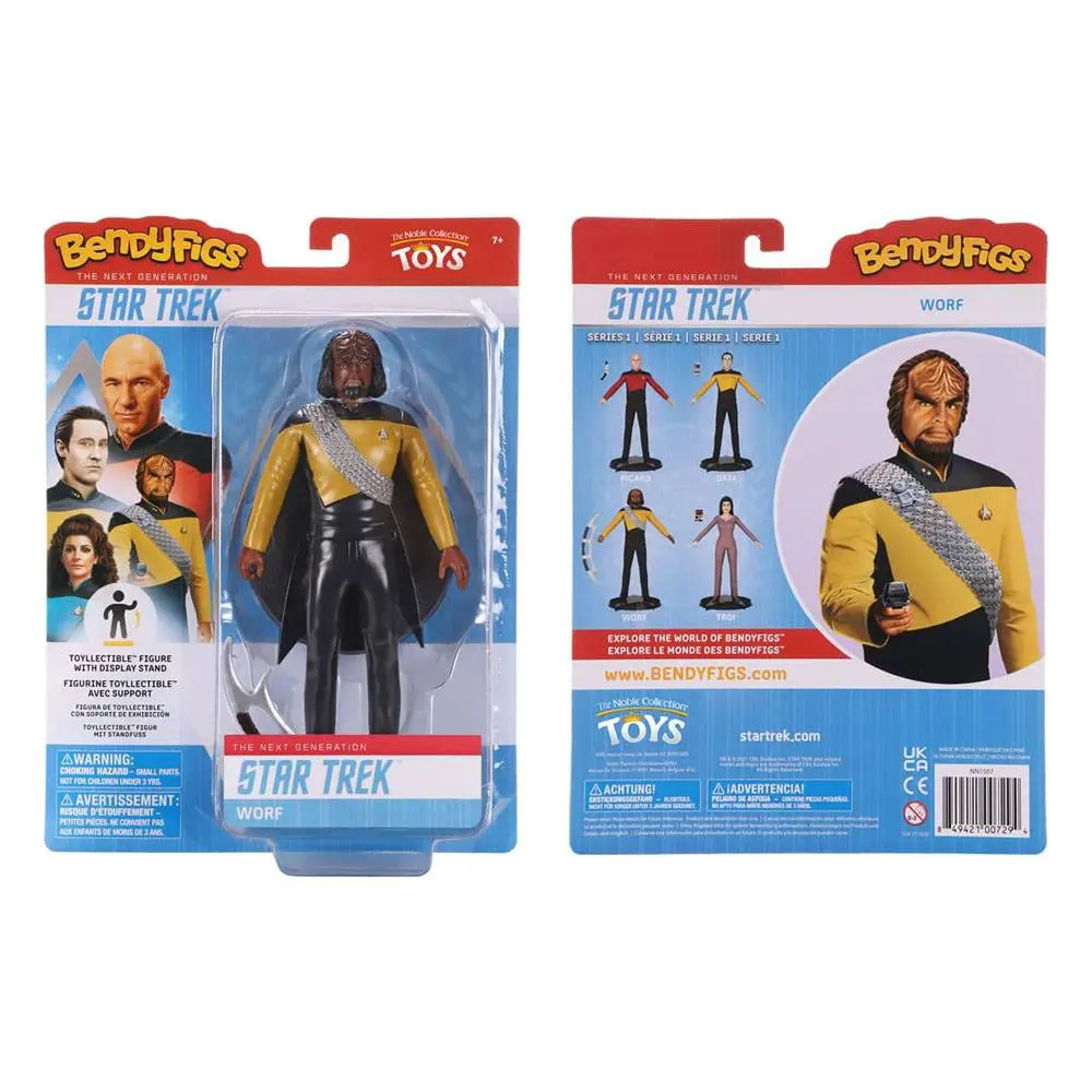 Star Trek: The Next Generation Bendyfigs Bendable Figure Lt Worf 19 cm product photo