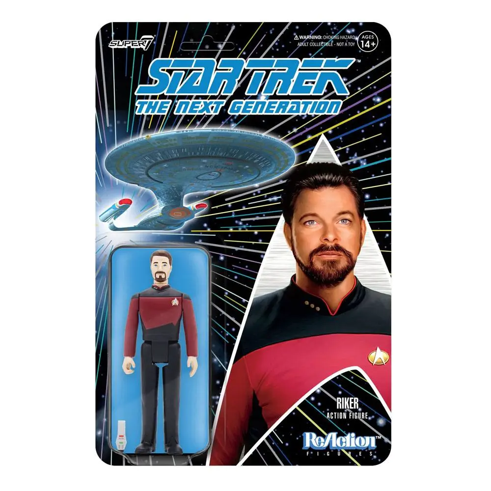 Star Trek: The Next Generation ReAction Action Figure Wave 2 Commander Riker 10 cm product photo
