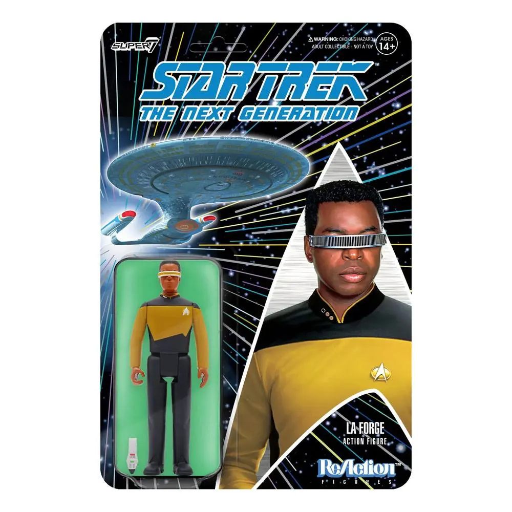 Star Trek: The Next Generation ReAction Action Figure Wave 2 Lt. Commander La Forge 10 cm product photo
